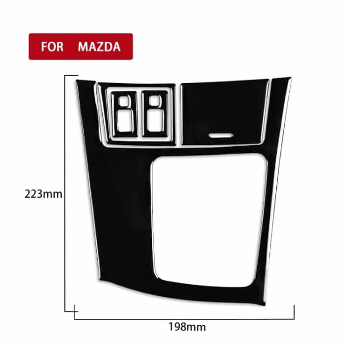 Für Mazda 3 Axela 2010–2013 5-in-1-Auto-Getrieberahmen-Set B, dekorativer Aufkleber, Rechtsantrieb – Bild 2