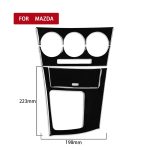 Für Mazda 3 Axela 2010-2013 4 in 1 Auto AC Gear Frame Set B Dekorativer Aufkleber, Linksantrieb – Bild 2