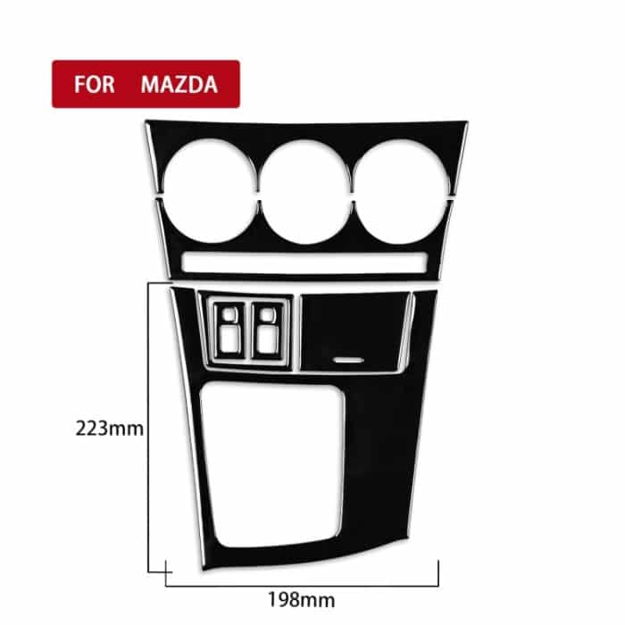 Für Mazda 3 Axela 2010-2013 7 in 1 Auto AC Gear Frame Set C Dekorativer Aufkleber, Linksantrieb – Bild 2