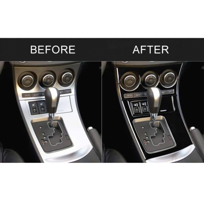 Für Mazda 3 Axela 2010-2013 7 in 1 Auto AC Gear Frame Set C Dekorativer Aufkleber, Linksantrieb – Bild 6