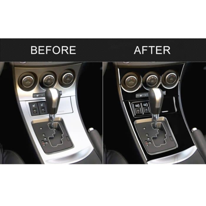 Für Mazda 3 Axela 2010-2013 7 in 1 Auto AC Gear Frame Set D Dekorativer Aufkleber, Linksantrieb – Bild 6