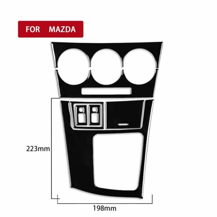 Für Mazda 3 Axela 2010-2013 7 in 1 Auto AC Gear Frame Set D Dekorativer Aufkleber, Rechtsantrieb – Bild 2