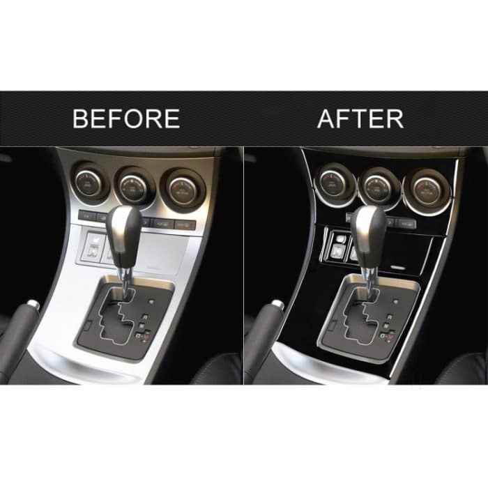 Für Mazda 3 Axela 2010-2013 7 in 1 Auto AC Gear Frame Set D Dekorativer Aufkleber, Rechtsantrieb – Bild 6