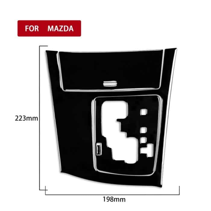 Für Mazda 3 Axela 2010-2013 4-in-1-Auto-Getriebeverkleidungsset Ein dekorativer Aufkleber, Rechtsantrieb – Bild 2