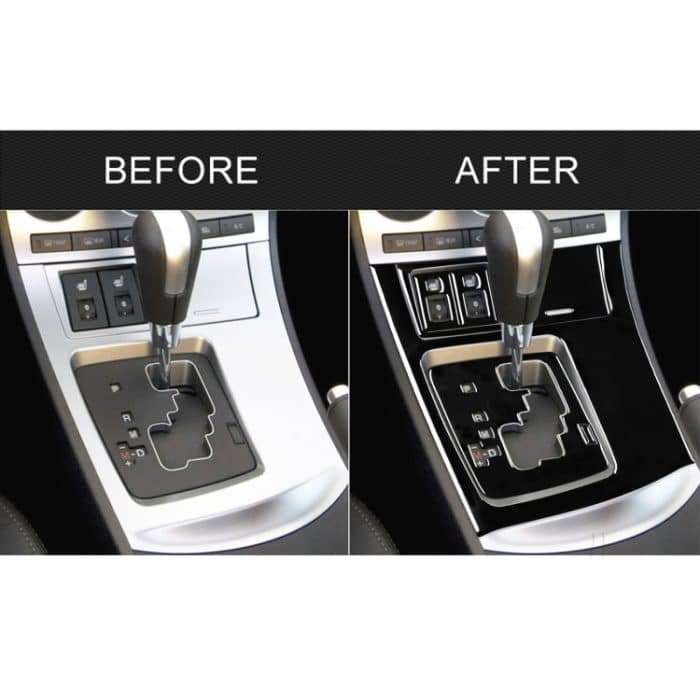 Für Mazda 3 Axela 2010–2013 7-in-1-Auto-Getriebeverkleidungsset B, dekorativer Aufkleber, Linksantrieb – Bild 6