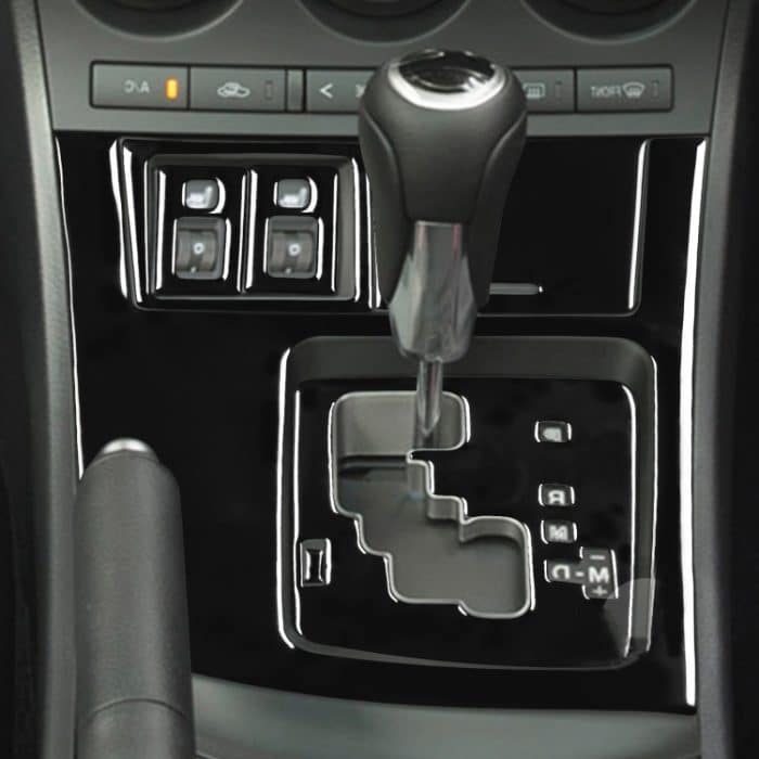 Für Mazda 3 Axela 2010-2013 7-in-1-Auto-Getriebeverkleidungsset B Dekorativer Aufkleber, Rechtsantrieb – Bild 5