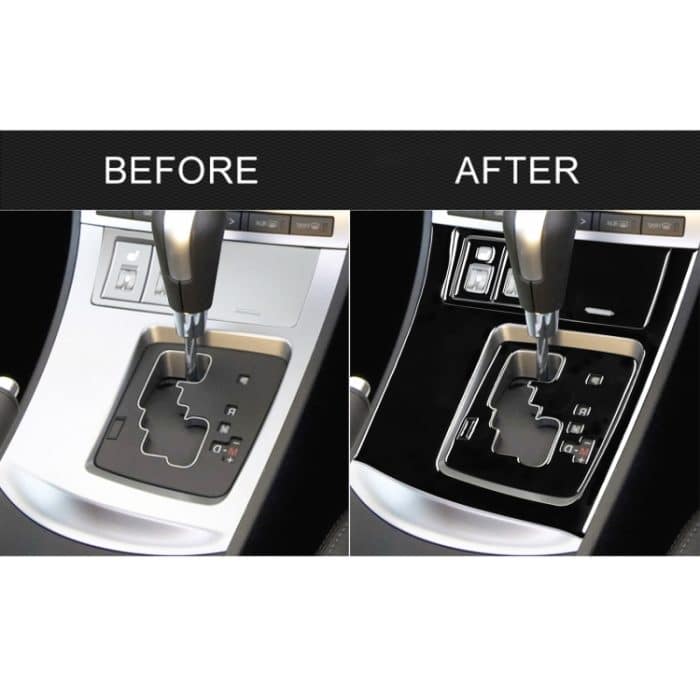 Für Mazda 3 Axela 2010-2013 7-in-1-Auto-Getriebeverkleidungsset B Dekorativer Aufkleber, Rechtsantrieb – Bild 6