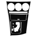 Für Mazda 3 Axela 2010-2013 6 in 1 Auto AC Gear Panel Set Ein dekorativer Aufkleber, Linksantrieb