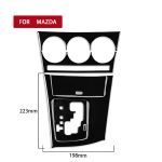 Für Mazda 3 Axela 2010-2013 6 in 1 Auto AC Gear Panel Set Ein dekorativer Aufkleber, Linksantrieb – Bild 2