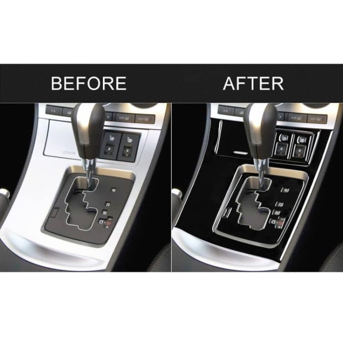 Für Mazda 3 Axela 2010-2013 6 in 1 Auto AC Gear Panel Set Ein dekorativer Aufkleber, Rechtsantrieb – Bild 6