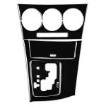 Für Mazda 3 Axela 2010-2013 6 in 1 Auto AC Gear Panel Set B Dekorativer Aufkleber, Linksantrieb