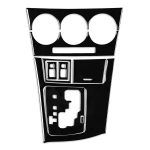 Für Mazda 3 Axela 2010-2013 9 in 1 Auto AC Gear Panel Set D Dekorativer Aufkleber, Linksantrieb