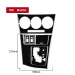 Für Mazda 3 Axela 2010-2013 9 in 1 Auto AC Gear Panel Set D Dekorativer Aufkleber, Rechtsantrieb – Bild 2