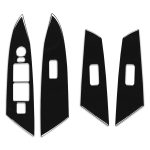 Für Mazda 3 Axela 2010–2013 4-in-1-Autofenster-Hebetafel, dekorativer Aufkleber, linker Antrieb