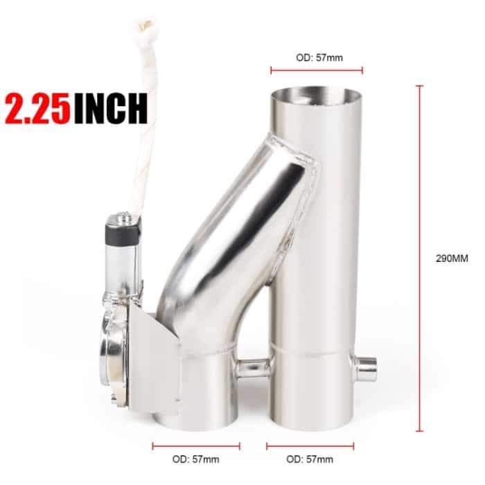 CNSpeed ​​y Form 2 in 1 Auto Fernbedienung Elektrische Auslassventilleitung, Größe: 2,25 Zoll – Bild 5
