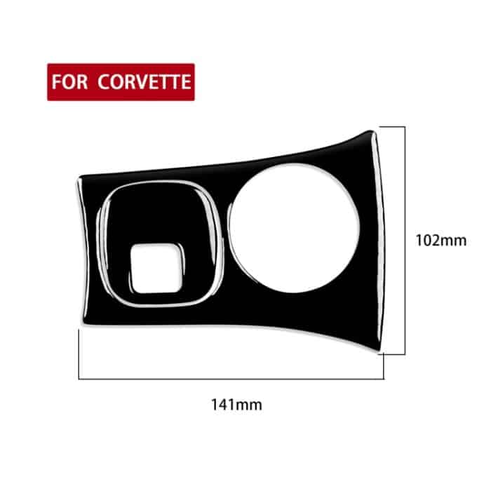 Für Chevrolet Corvette C5 1998-2004 Autoschlüssel Panel Set Dekorativer Aufkleber, Linksantrieb – Bild 2