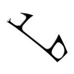 Für Chevrolet Corvette C5 1998-2004 Auto Copilot Luftauslass Dekorativer Aufkleber, Linksantrieb