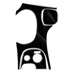 Für Chevrolet Corvette C5 1998–2004 3-in-1-Auto-Getriebeverkleidung B, dekorativer Aufkleber, linker Antrieb