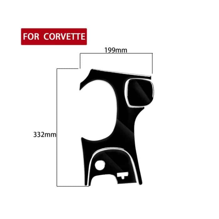 Für Chevrolet Corvette C5 1998–2004 3-in-1-Auto-Schalttafel C dekorativer Aufkleber, linker Antrieb – Bild 2