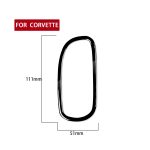 Für Chevrolet Corvette C5 1998-2004 Auto Fahrer Seitentür Luftauslass Ring Dekorativer Aufkleber, Linksantrieb – Bild 2