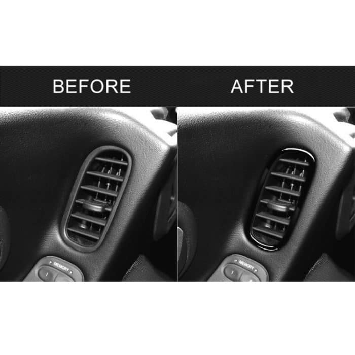 Für Chevrolet Corvette C5 1998-2004 Auto Fahrer Seitentür Luftauslass Ring Dekorativer Aufkleber, Linksantrieb – Bild 6