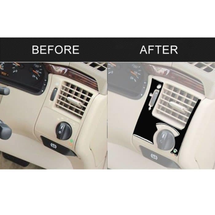 Für Mercedes-Benz E-Klasse W210 1996-2002 Auto Fahrerseite Luftauslass Dekorativer Aufkleber, rechter Antrieb – Bild 6