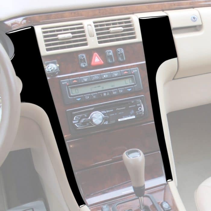 Für Mercedes-Benz E-Klasse W210 1996–2002 Auto-Mittelkonsole, seitlicher dekorativer Aufkleber, linker Antrieb – Bild 5