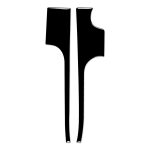 Für Mercedes-Benz E-Klasse W210 1996–2002 Auto-Mittelkonsole, seitlicher dekorativer Aufkleber, rechter Antrieb