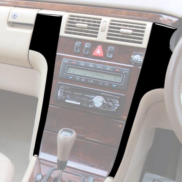 Für Mercedes-Benz E-Klasse W210 1996–2002 Auto-Mittelkonsole, seitlicher dekorativer Aufkleber, rechter Antrieb – Bild 5