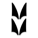 Für Mercedes-Benz E-Klasse W210 1996–2002 Autotür-Ecken-Dekorationsaufkleber, Links- und Rechtsantrieb, universell