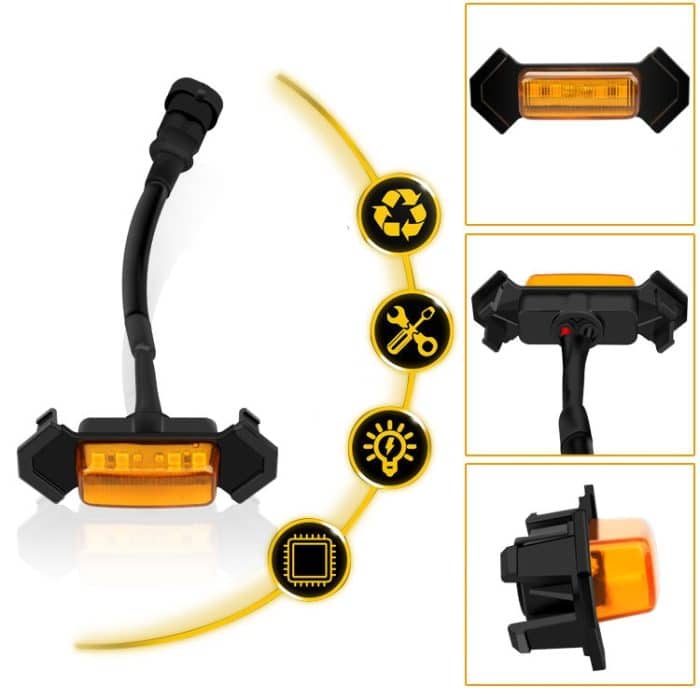 Für Toyota Tacoma TRD 2016-2019 4 in 1 Auto LED Kühlergrill Warnleuchten, Tagfahrlicht und breite Lichter – Bild 2