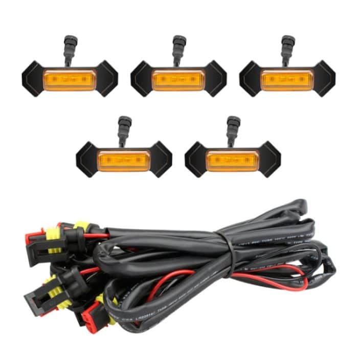 Für Toyota Tacoma TRD 2016-2019 5 in 1 Auto LED Kühlergrill Warnleuchten, Tagfahrlicht und breite Lichter – Bild 1