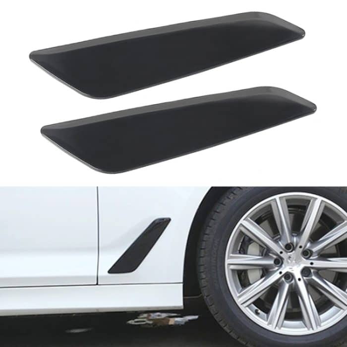 Auto ABS Fender Dekorativer Aufkleber für BMW 5er 525Li 530Li, Bright Black – Bild 1