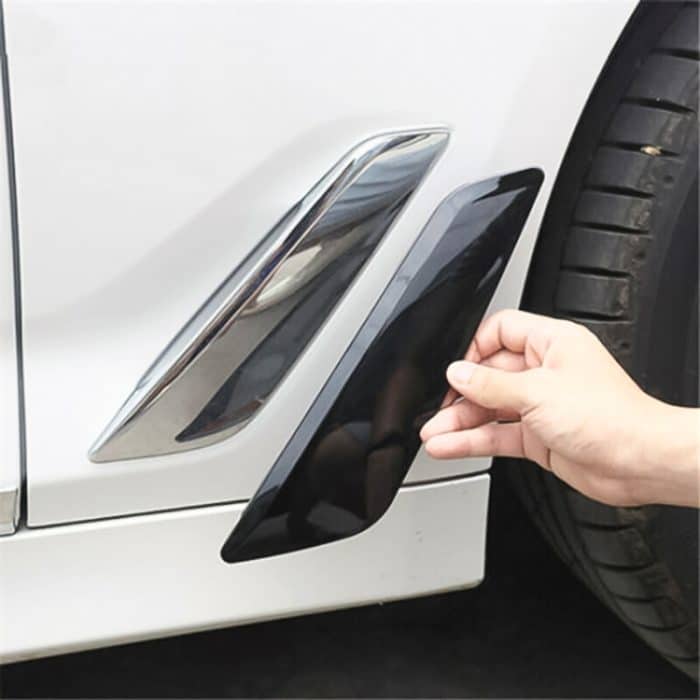 Auto ABS Fender Dekorativer Aufkleber für BMW 5er 525Li 530Li, Bright Black – Bild 4