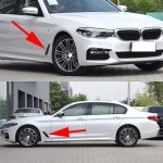 Auto ABS Fender Dekorativer Aufkleber für BMW 5er 525Li 530Li, Bright Black – Bild 6