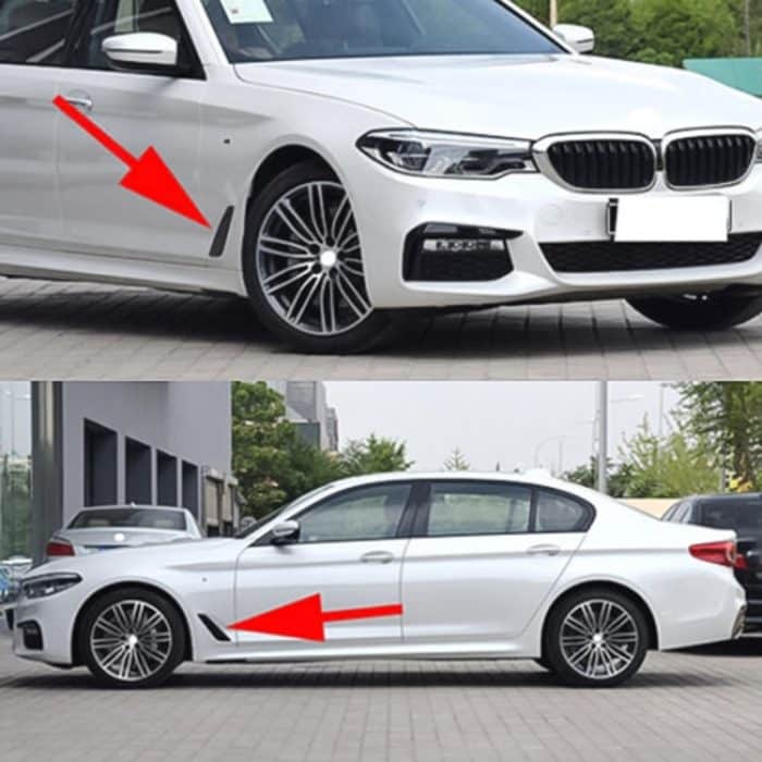 Auto ABS Fender Dekorativer Aufkleber für BMW 5er 525Li 530Li, Bright Black – Bild 6