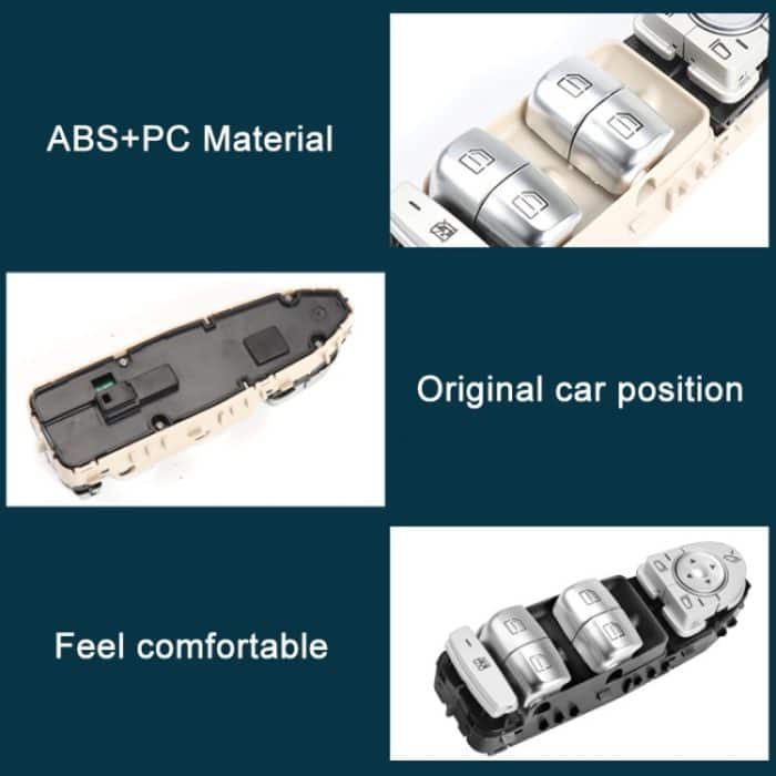 Auto Auto Elektronische Fenster Master Control Schalter Taste für Mercedes-Benz C Klasse W205 2015-2021, For Mercedes-Benz C Class (Black), For Mercedes-Benz C Class (Beige), For Mercedes-Benz C Class (Brown) – Bild 3