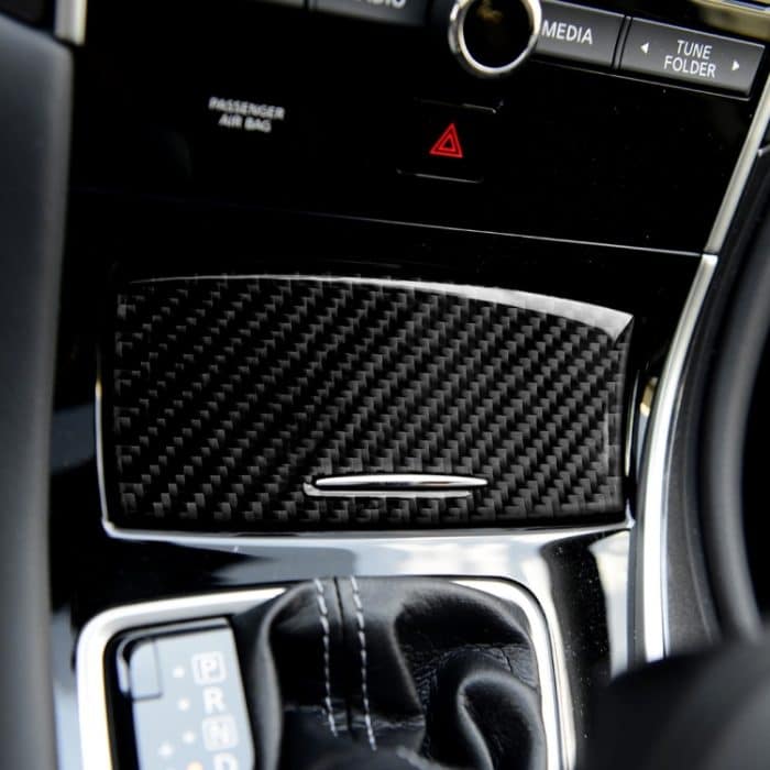 Car Carbon Fiber Gear Shift Aschenbecher Dekorativer Aufkleber für Infiniti Q50 / Q60 – Bild 6