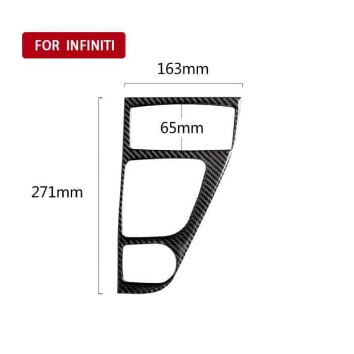 Auto Linksantrieb Carbon Fiber Gear Shift Dekorativer Aufkleber für Infiniti Q50 / Q60 – Bild 5