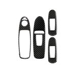 4 PCS Car Carbon Fiber Window Lift Panel Dekorativer Aufkleber für Infiniti Q50, Linksantrieb – Bild 2