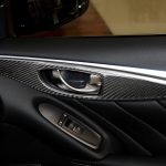 4 PCS Car Carbon Fiber Tür Innengriffverkleidung Dekorativer Aufkleber für Infiniti Q50, Linkslenker – Bild 7
