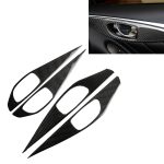 4 PCS Car Carbon Fiber Tür Innengriffverkleidung Dekorativer Aufkleber für Infiniti Q50