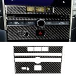 Auto Carbon Fiber CD Console Panel Dekorativer Aufkleber für Infiniti Q50 / Q60