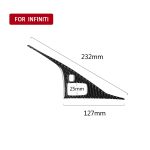 Auto Linksantrieb Carbon Faser Treiber Panel dekorative Aufkleber für Infiniti Q50 / Q60 – Bild 5