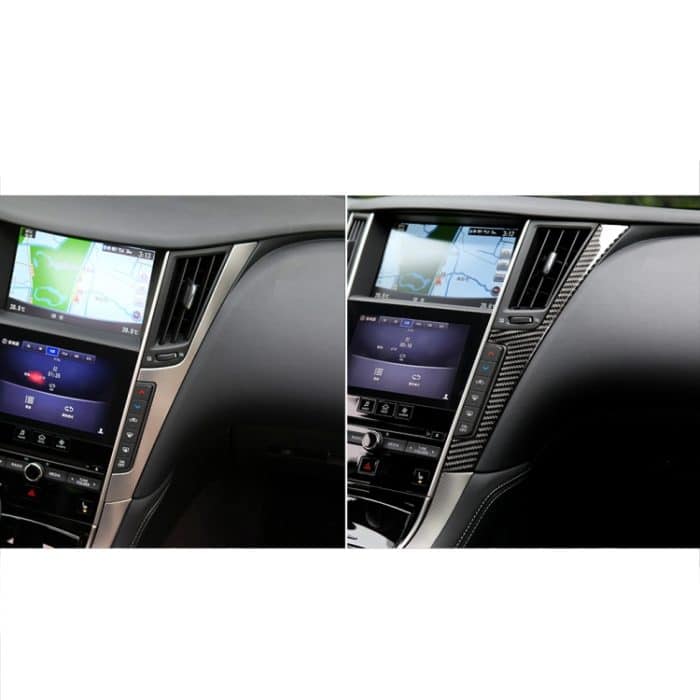 Auto Carbon Fiber Central Control Seite F Rahmen dekorative Aufkleber für Infiniti Q50 / Q60 – Bild 7