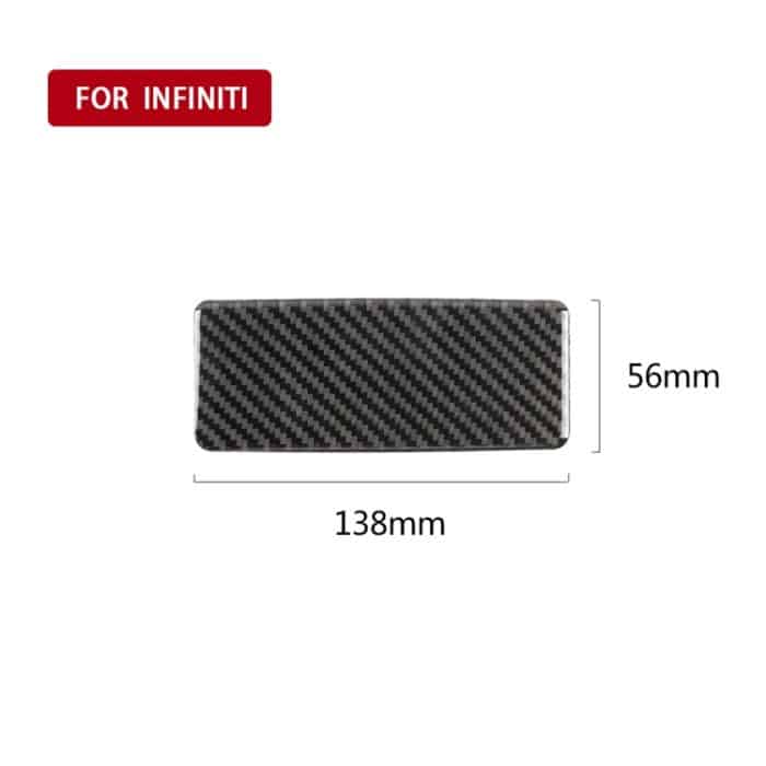 Auto Carbon Faser Rücksitz Aschenbecher Panel dekorative Aufkleber für Infiniti Q50 / Q60 – Bild 5
