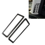 2 PCS Car Carbon Fiber A Säule Air Outlet Frame Dekorativer Aufkleber für Infiniti Q50 / Q60