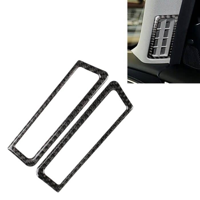 CRP2026.jpg 2 PCS Car Carbon Fiber A Säule Air Outlet Frame Dekorativer Aufkleber für Infiniti Q50 / Q60 – Bild 1