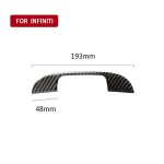 Auto Carbon Faser Armlehne Dekorativer Aufkleber für Infiniti Q50 / Q60 – Bild 5