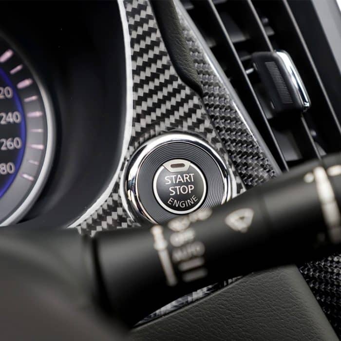 Auto Carbon Fiber Dashboard Dekorativer Aufkleber für Infiniti Q50 / Q60, Linkslenker – Bild 6